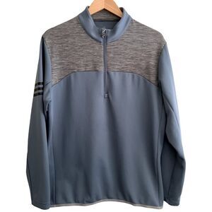 😊 3/$30 
Adidas Golf half-zip Pullover 3-Stripe Sleeve Size Medium Men’s GUC